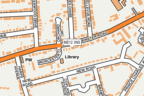 ME12 3NS map - OS OpenMap – Local (Ordnance Survey)