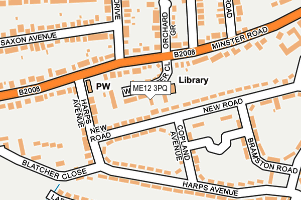 ME12 3PQ map - OS OpenMap – Local (Ordnance Survey) ME12 3PQ map - OS OpenMap – Local (Ordnance Survey)