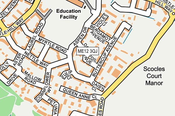 ME12 3QJ map - OS OpenMap – Local (Ordnance Survey) ME12 3QJ map - OS OpenMap – Local (Ordnance Survey)