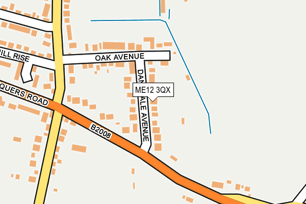 ME12 3QX map - OS OpenMap – Local (Ordnance Survey) ME12 3QX map - OS OpenMap – Local (Ordnance Survey)