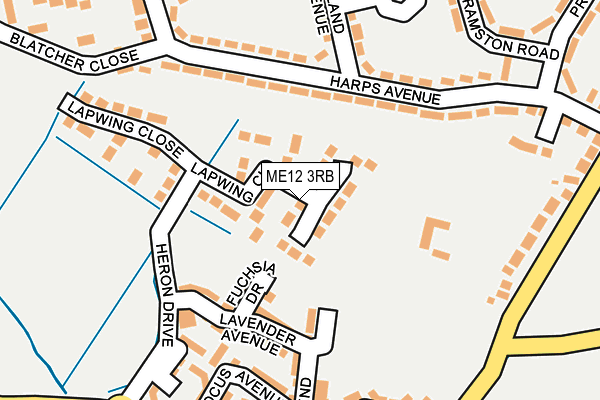 ME12 3RB map - OS OpenMap – Local (Ordnance Survey) ME12 3RB map - OS OpenMap – Local (Ordnance Survey)