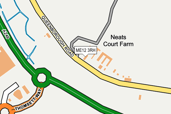 ME12 3RH map - OS OpenMap – Local (Ordnance Survey) ME12 3RH map - OS OpenMap – Local (Ordnance Survey)