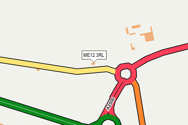ME12 3RL map - OS OpenMap – Local (Ordnance Survey) ME12 3RL map - OS OpenMap – Local (Ordnance Survey)