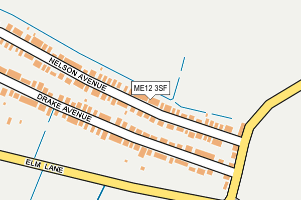 ME12 3SF map - OS OpenMap – Local (Ordnance Survey) ME12 3SF map - OS OpenMap – Local (Ordnance Survey)