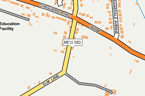 ME12 3SQ map - OS OpenMap – Local (Ordnance Survey) ME12 3SQ map - OS OpenMap – Local (Ordnance Survey)