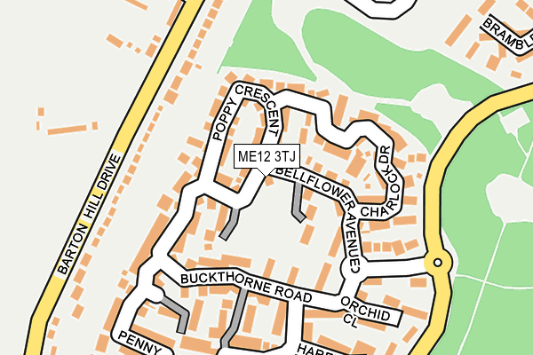 ME12 3TJ map - OS OpenMap – Local (Ordnance Survey) ME12 3TJ map - OS OpenMap – Local (Ordnance Survey)