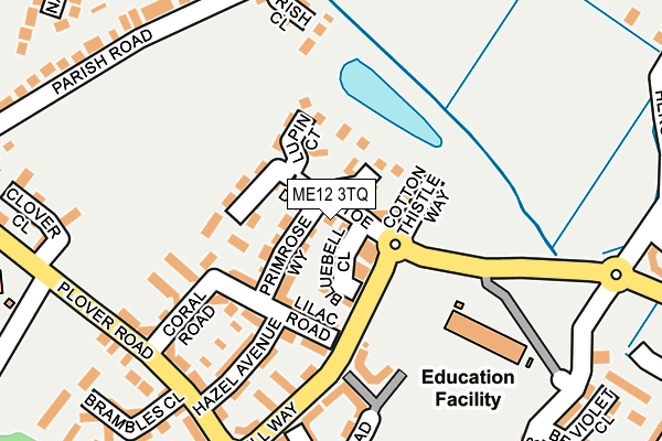 ME12 3TQ map - OS OpenMap – Local (Ordnance Survey)
