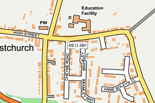 ME12 4BH map - OS OpenMap – Local (Ordnance Survey) ME12 4BH map - OS OpenMap – Local (Ordnance Survey)
