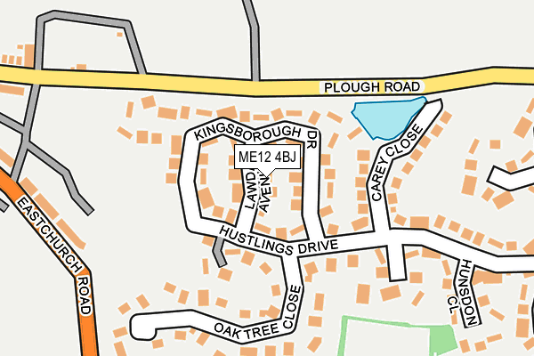 ME12 4BJ map - OS OpenMap – Local (Ordnance Survey) ME12 4BJ map - OS OpenMap – Local (Ordnance Survey)