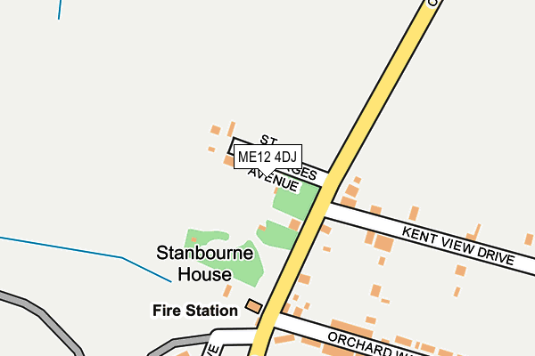 ME12 4DJ map - OS OpenMap – Local (Ordnance Survey) ME12 4DJ map - OS OpenMap – Local (Ordnance Survey)
