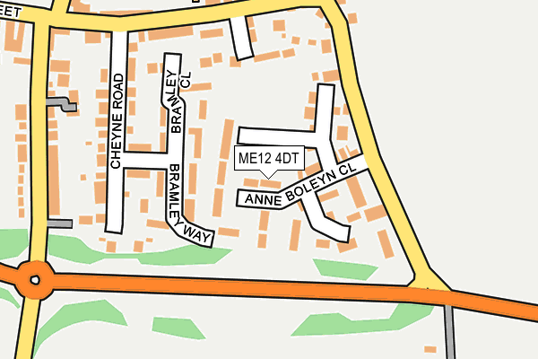 ME12 4DT map - OS OpenMap – Local (Ordnance Survey) ME12 4DT map - OS OpenMap – Local (Ordnance Survey)