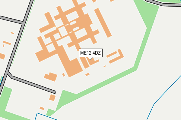 ME12 4DZ map - OS OpenMap – Local (Ordnance Survey) ME12 4DZ map - OS OpenMap – Local (Ordnance Survey)