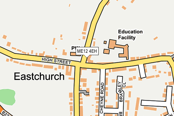 ME12 4EH map - OS OpenMap – Local (Ordnance Survey) ME12 4EH map - OS OpenMap – Local (Ordnance Survey)