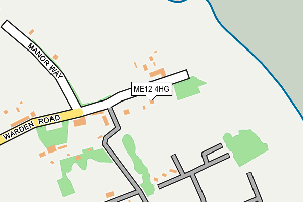 ME12 4HG map - OS OpenMap – Local (Ordnance Survey) ME12 4HG map - OS OpenMap – Local (Ordnance Survey)