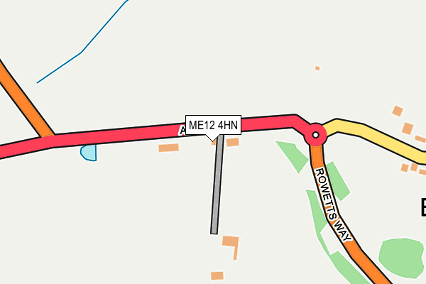 ME12 4HN map - OS OpenMap – Local (Ordnance Survey)