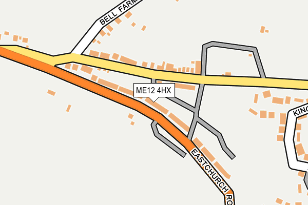 ME12 4HX map - OS OpenMap – Local (Ordnance Survey) ME12 4HX map - OS OpenMap – Local (Ordnance Survey)