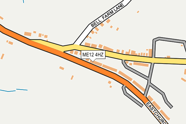 ME12 4HZ map - OS OpenMap – Local (Ordnance Survey) ME12 4HZ map - OS OpenMap – Local (Ordnance Survey)
