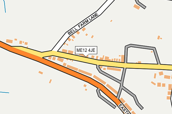 ME12 4JE map - OS OpenMap – Local (Ordnance Survey) ME12 4JE map - OS OpenMap – Local (Ordnance Survey)