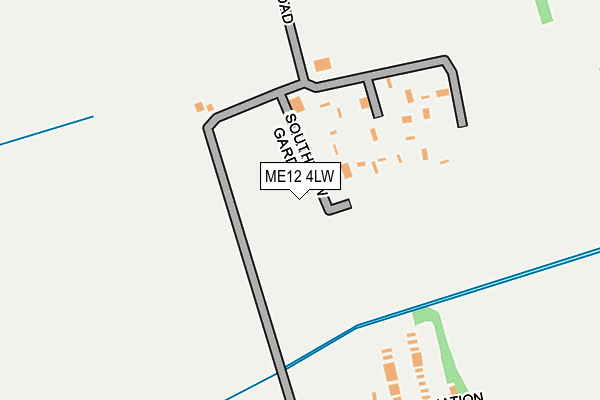 ME12 4LW map - OS OpenMap – Local (Ordnance Survey) ME12 4LW map - OS OpenMap – Local (Ordnance Survey)