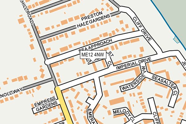 ME12 4NW map - OS OpenMap – Local (Ordnance Survey) ME12 4NW map - OS OpenMap – Local (Ordnance Survey)