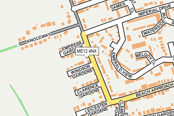 ME12 4NX map - OS OpenMap – Local (Ordnance Survey) ME12 4NX map - OS OpenMap – Local (Ordnance Survey)