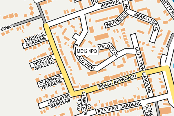 ME12 4PQ map - OS OpenMap – Local (Ordnance Survey) ME12 4PQ map - OS OpenMap – Local (Ordnance Survey)