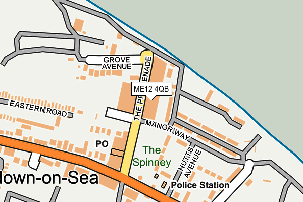 ME12 4QB map - OS OpenMap – Local (Ordnance Survey) ME12 4QB map - OS OpenMap – Local (Ordnance Survey)