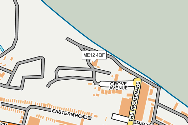 ME12 4QF map - OS OpenMap – Local (Ordnance Survey)