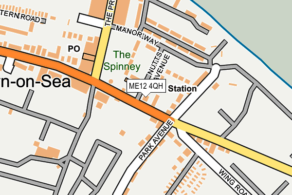 ME12 4QH map - OS OpenMap – Local (Ordnance Survey) ME12 4QH map - OS OpenMap – Local (Ordnance Survey)