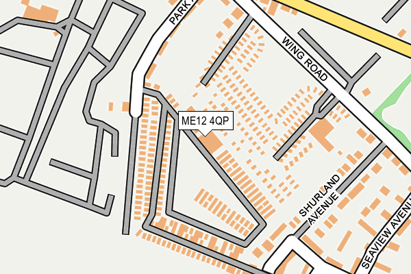 ME12 4QP map - OS OpenMap – Local (Ordnance Survey) ME12 4QP map - OS OpenMap – Local (Ordnance Survey)