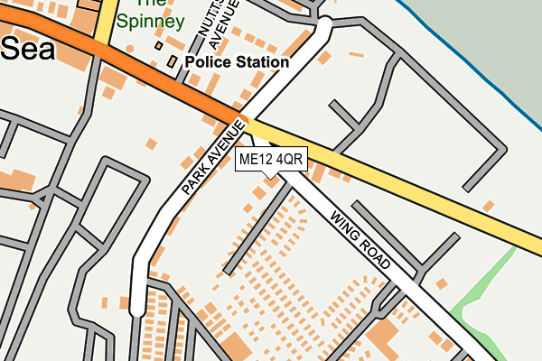 ME12 4QR map - OS OpenMap – Local (Ordnance Survey) ME12 4QR map - OS OpenMap – Local (Ordnance Survey)
