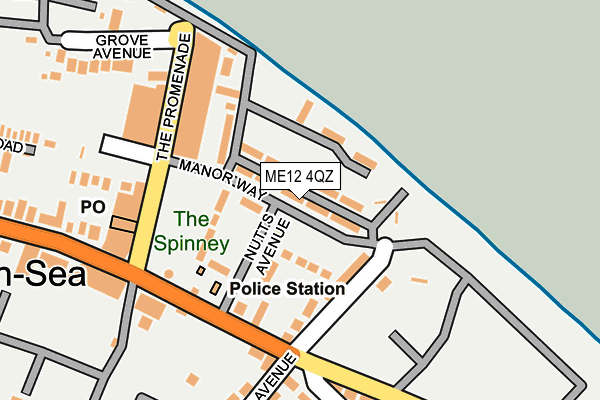 ME12 4QZ map - OS OpenMap – Local (Ordnance Survey) ME12 4QZ map - OS OpenMap – Local (Ordnance Survey)