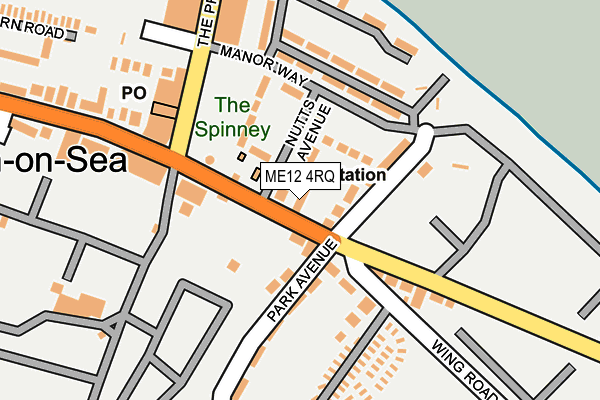 ME12 4RQ map - OS OpenMap – Local (Ordnance Survey) ME12 4RQ map - OS OpenMap – Local (Ordnance Survey)