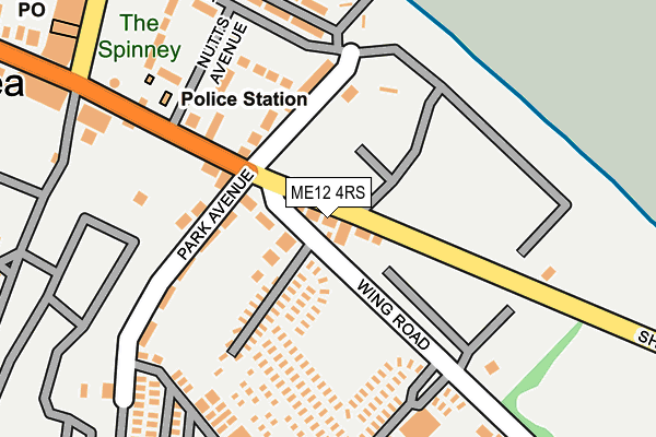 ME12 4RS map - OS OpenMap – Local (Ordnance Survey) ME12 4RS map - OS OpenMap – Local (Ordnance Survey)