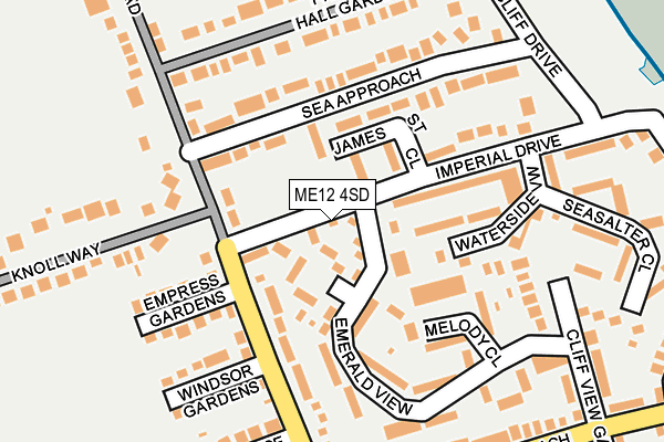 ME12 4SD map - OS OpenMap – Local (Ordnance Survey) ME12 4SD map - OS OpenMap – Local (Ordnance Survey)