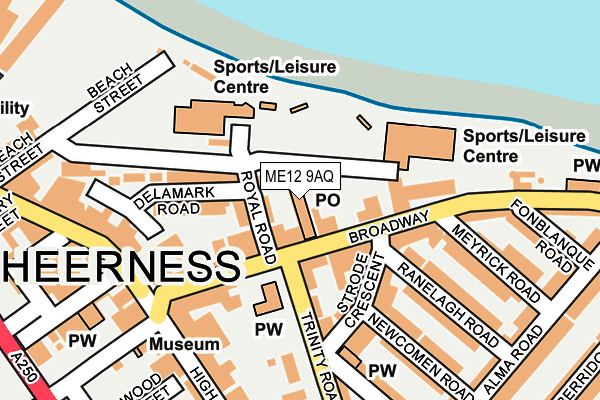 ME12 9AQ map - OS OpenMap – Local (Ordnance Survey)