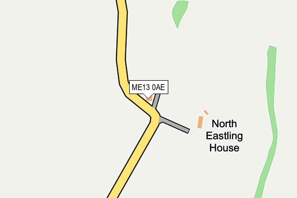 ME13 0AE map - OS OpenMap – Local (Ordnance Survey) ME13 0AE map - OS OpenMap – Local (Ordnance Survey)