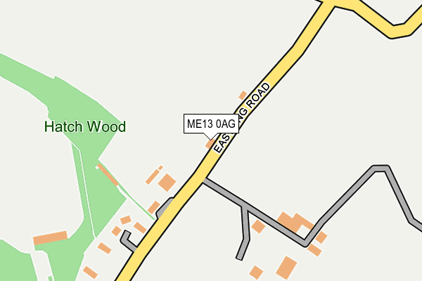 ME13 0AG map - OS OpenMap – Local (Ordnance Survey) ME13 0AG map - OS OpenMap – Local (Ordnance Survey)
