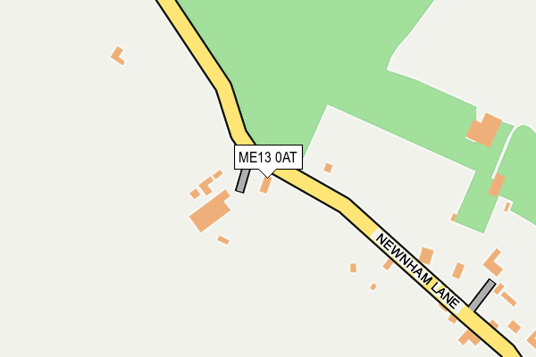 ME13 0AT map - OS OpenMap – Local (Ordnance Survey) ME13 0AT map - OS OpenMap – Local (Ordnance Survey)