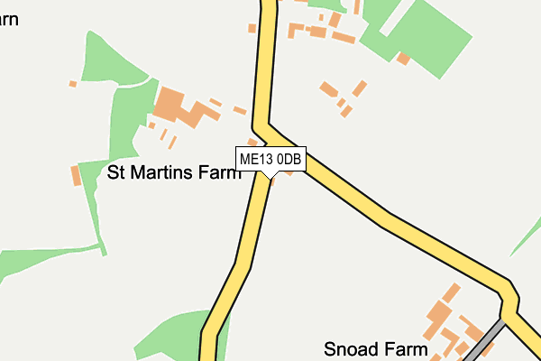 ME13 0DB map - OS OpenMap – Local (Ordnance Survey) ME13 0DB map - OS OpenMap – Local (Ordnance Survey)