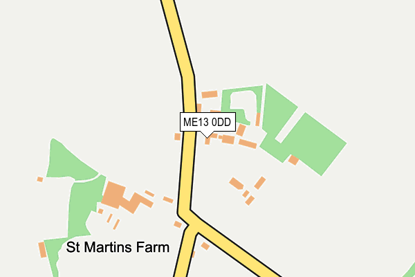 ME13 0DD map - OS OpenMap – Local (Ordnance Survey) ME13 0DD map - OS OpenMap – Local (Ordnance Survey)