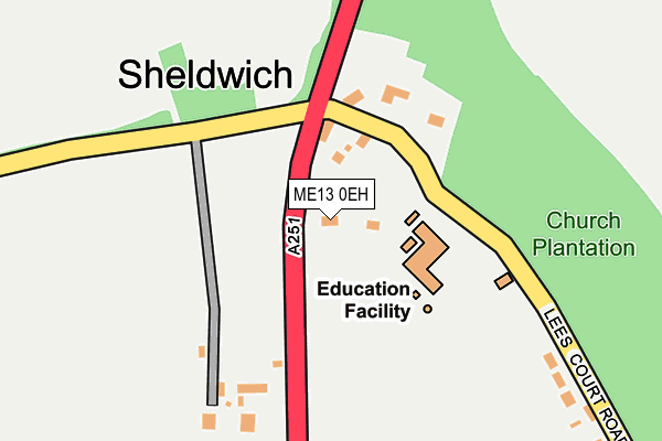 ME13 0EH map - OS OpenMap – Local (Ordnance Survey) ME13 0EH map - OS OpenMap – Local (Ordnance Survey)