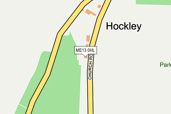 ME13 0HL map - OS OpenMap – Local (Ordnance Survey)