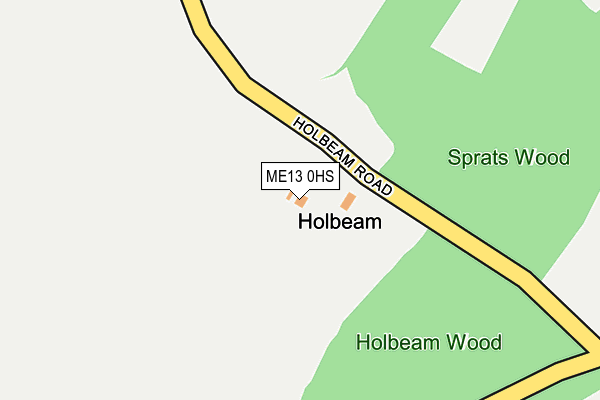 ME13 0HS map - OS OpenMap – Local (Ordnance Survey) ME13 0HS map - OS OpenMap – Local (Ordnance Survey)