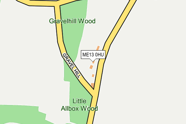 ME13 0HU map - OS OpenMap – Local (Ordnance Survey) ME13 0HU map - OS OpenMap – Local (Ordnance Survey)