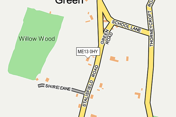 ME13 0HY map - OS OpenMap – Local (Ordnance Survey)
