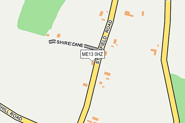 ME13 0HZ map - OS OpenMap – Local (Ordnance Survey) ME13 0HZ map - OS OpenMap – Local (Ordnance Survey)