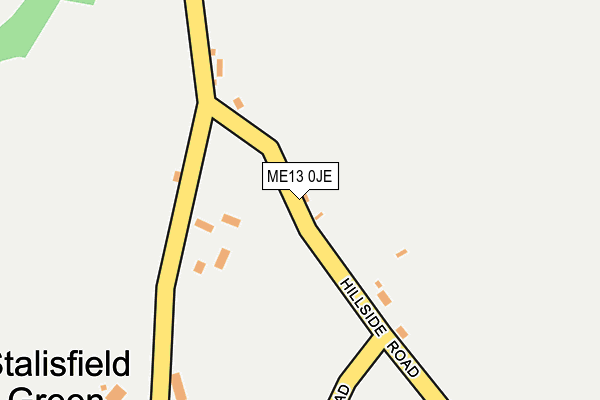 ME13 0JE map - OS OpenMap – Local (Ordnance Survey) ME13 0JE map - OS OpenMap – Local (Ordnance Survey)