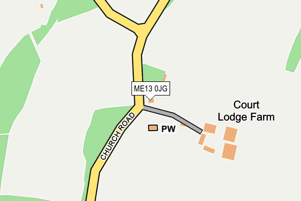 ME13 0JG map - OS OpenMap – Local (Ordnance Survey) ME13 0JG map - OS OpenMap – Local (Ordnance Survey)