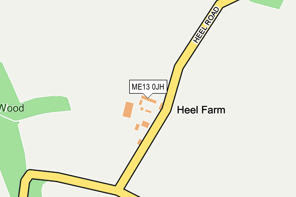 ME13 0JH map - OS OpenMap – Local (Ordnance Survey)